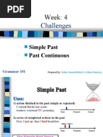 Unit 4 Simple Past - Past Contiuous