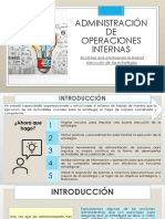 Administración de Operaciones Internas