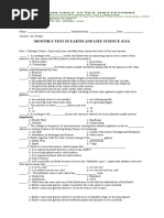 First Monthly Test ELS