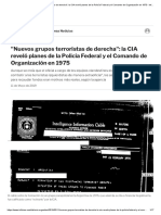 Nuevos Grupos Terroristas de Derecha - La CIA Reveló Planes de La Policía Federal y El Comando de Organización en 1975 - Infobae