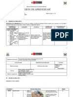 Sesión de Aprendizaje Desastres Naturales