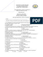 Table of Specification 1 1