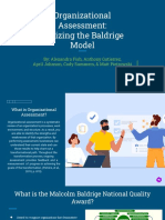 Organizational Assessment: Utilizing The Baldrige Model