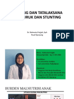 Skrining Dan Tatalaksana Gizi Buruk Dan Stunting