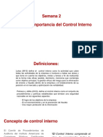 Semana 02 - PPT - Definición e Importancia Del Control Interno