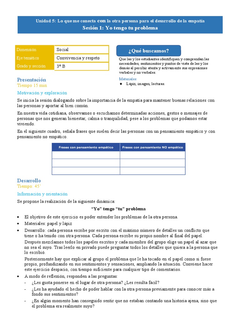 Empatía en la Tutoría: 