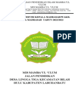 Jadwal Suvervisi Kepala Madrasah/Wakil Kepala Madrasah Tahun 2022/2023