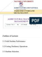 Lecture III-Agricultural Machinery Management