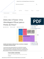 Dieta Das 3 Fases - Uma Abordagem Eficaz para A Perda de Peso