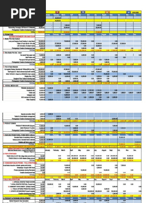 Marketing Budget Plan 2020 Adjusted
