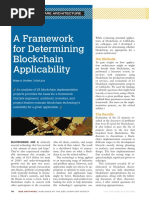 2018 IEEE A Framework For Determining Blockchain Applicability