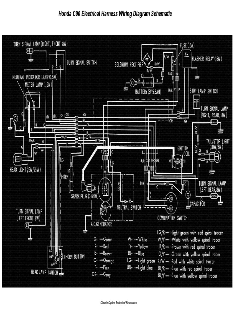 Honda C90 Wiring Diagram Guide PDF