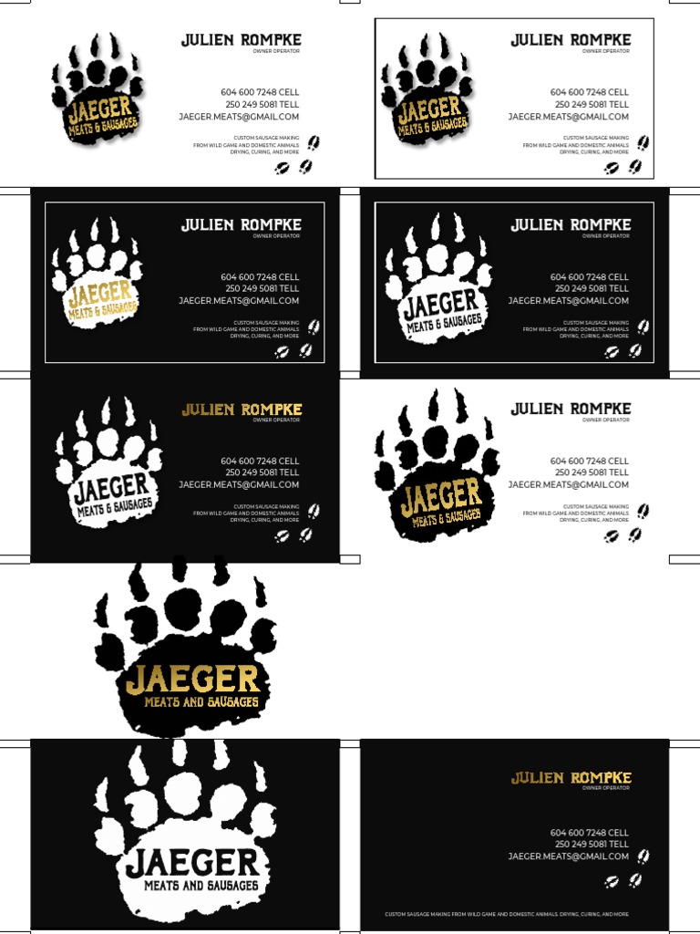 Jaeger Card PDF