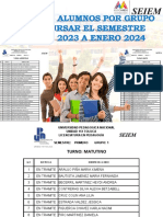 Listas de Reinscripción Agosto 2023 A Enero 2024 de La UPN 151 Toluca