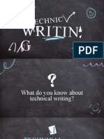 Basics of Technical Writing