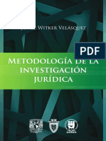 08. Metodología de la Investigación Jurídica (Jorge Witker V.)