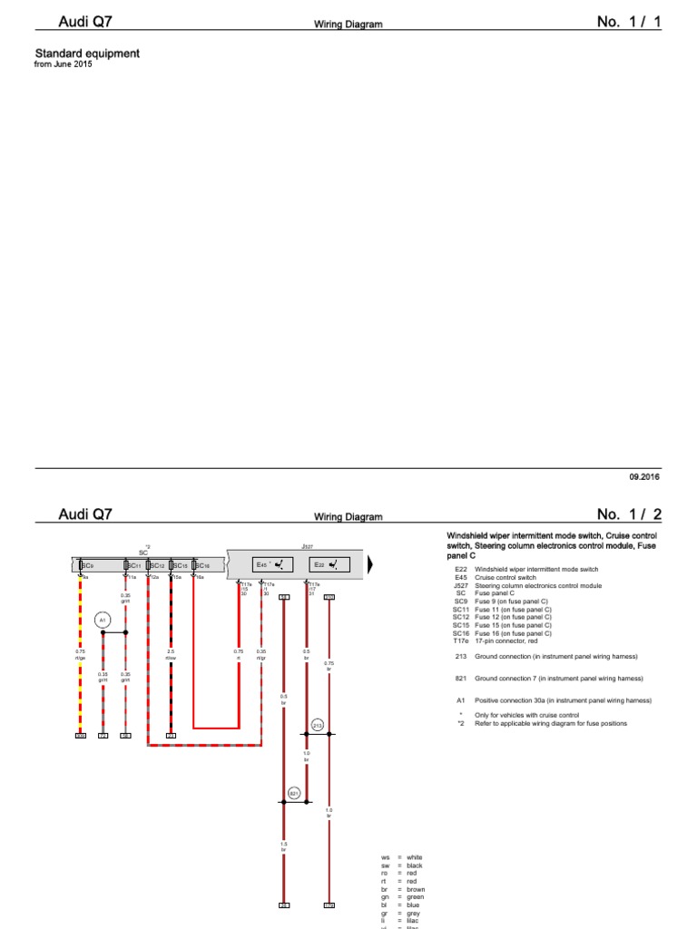 Audi q7 2016 Wiring Diagram Eng PDF