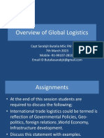 Module 002 Overview of Global Logistics