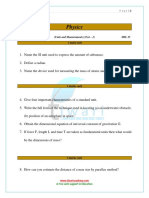 11 Physics Chapter 2 Test 1