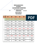 Jadwal Pelajaran Kelas 6