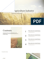 The Agriculture Industry: Presentation Design Template