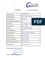 Fence Data Sheet 3mm 50x100