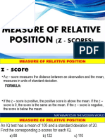 Measure of Relative Position