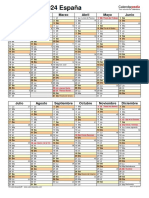 Calendario 2024 Vertical