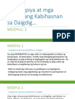 Heograpiya at Mga Sinaunang Kabihasnan Sa Daigdig : Modyul 1