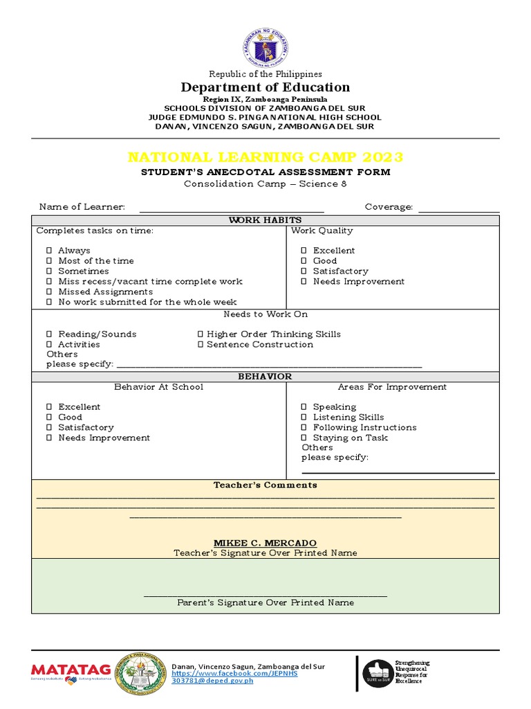 Jepnhs nlc anecdotal record pdf