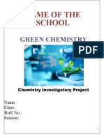 Green Chemistry