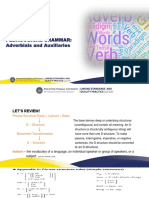 Pedagogical Grammar On Adverbials and Auxiliaries