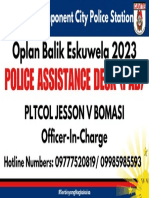 Police Assistance Desk