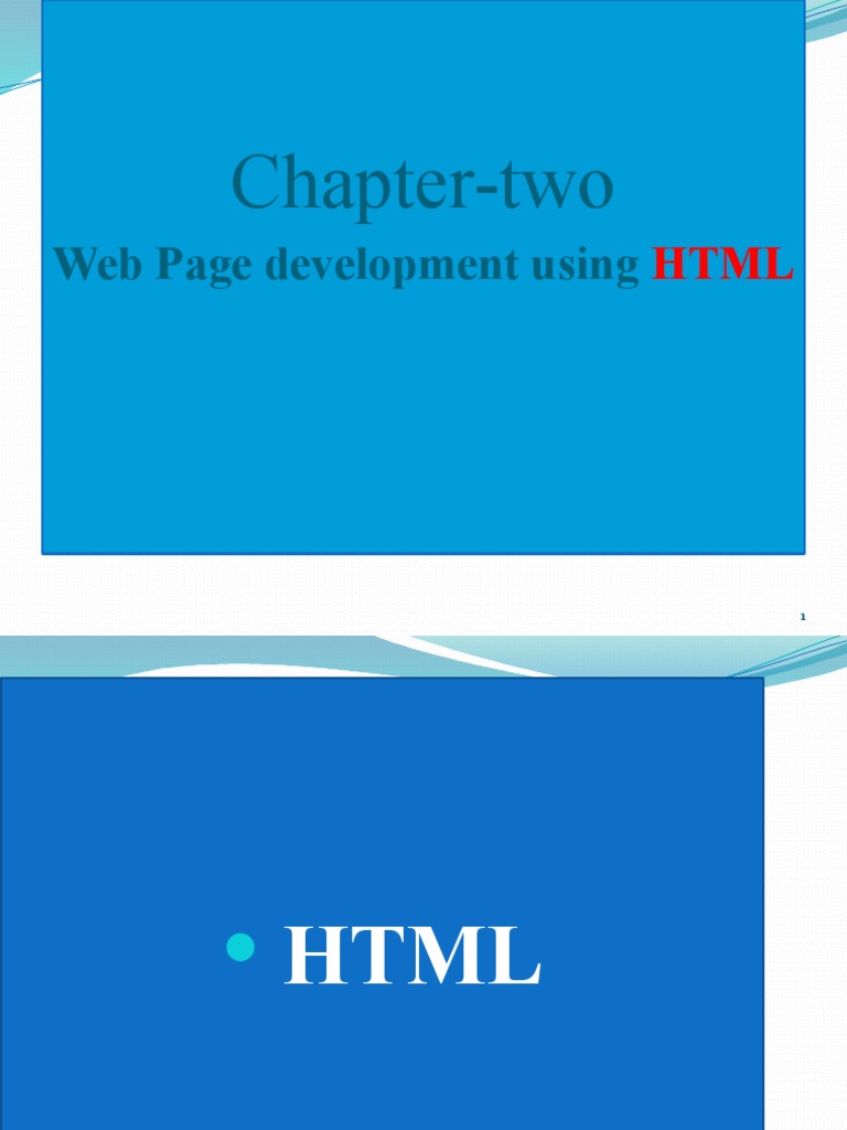 Chapter 2 HTML | Download Free PDF | Html | Html Element