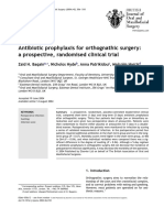 Antibiotic Prophylaxis For Orthognathic Surgery