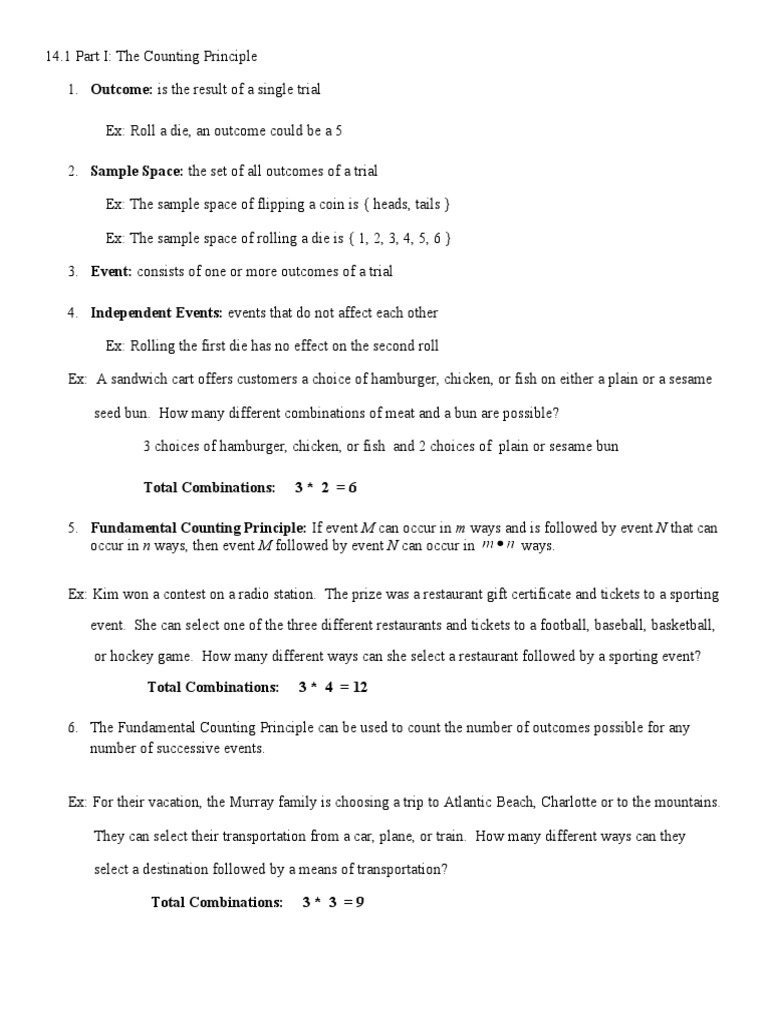 Understanding Counting Principles | PDF