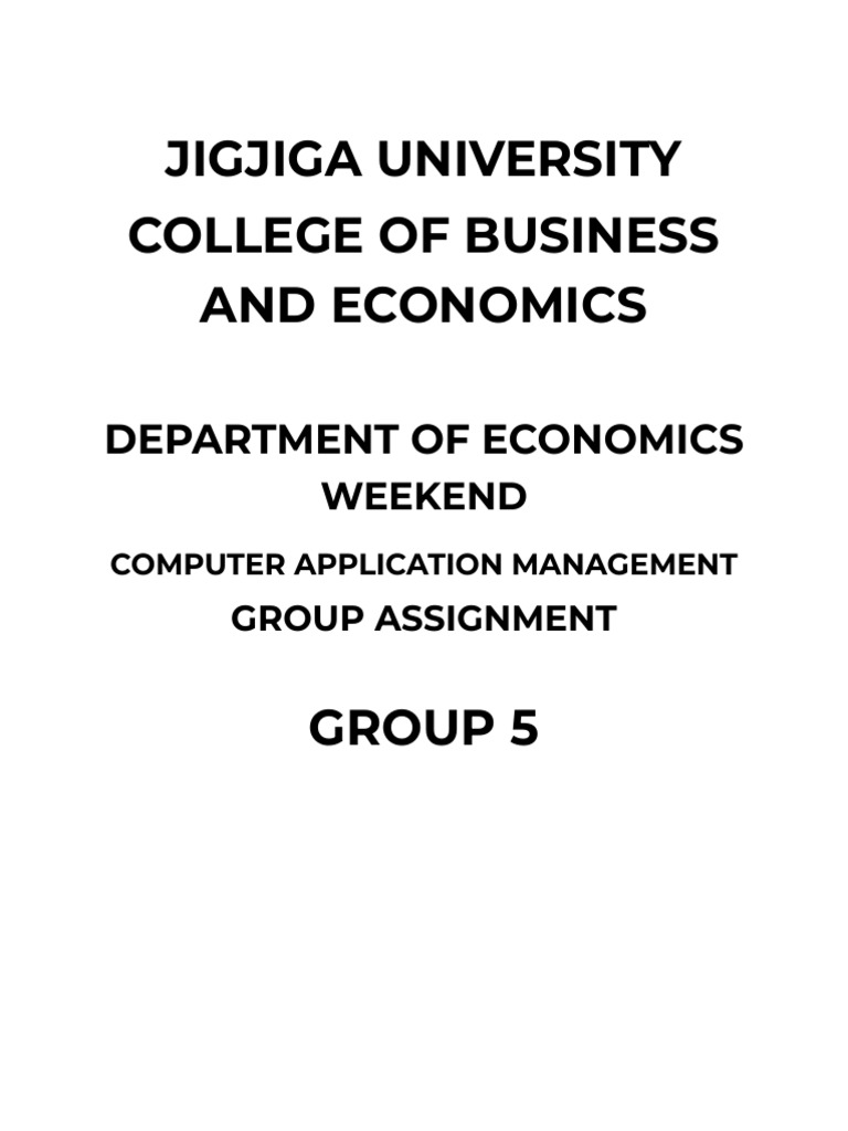 Intro to computer application group assignment 20 pdf