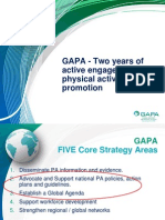 GAPA - Two Years of Active Engagement For Physical Activity Promotion