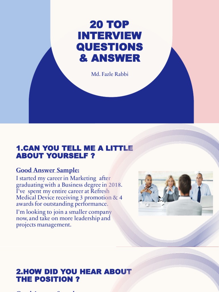 Top 20 Interview Questions For Science Teacher With Answers