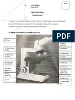 Tenerife Lab Exercise 1 Microscope