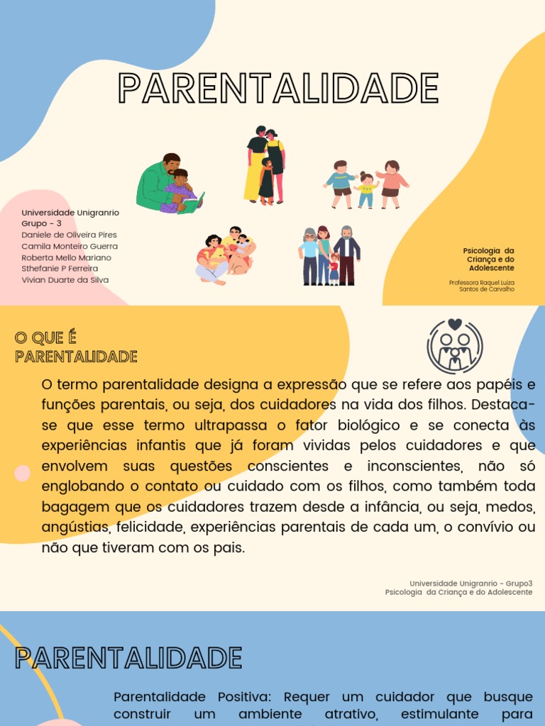 ApresentaÃ Ao Parentalidade - Slide Final | PDF