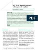 Interpretation of Serum Pancreatic Enzymes in Pancreatic and Nonpancreatic