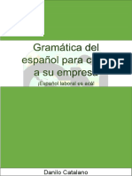Gramática Del Español para Crear A Su Empresa