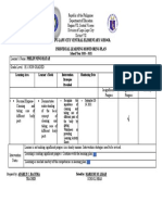 Individual Learning Monitoring Plan