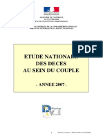 Etude Nationale Sur Les Morts Violentes Au Sein Du Couple Année 2007