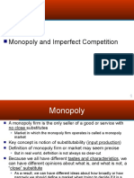 Monopoly and Imperfect Competition