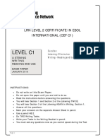 LRN Level C1 January 2016 Exam Paper