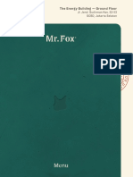 MR Fox Menu 2021