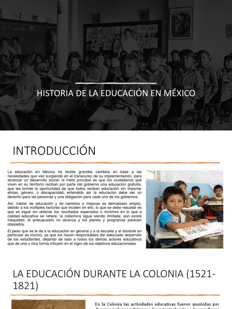 Historia de La Educación en México | PDF