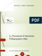 Le Document D'intentions Pédagogiques (Dip)
